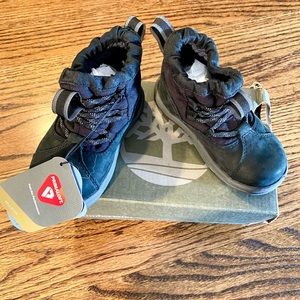 Timberland Toddle Tracks Leather Fabric Bootie 3 W